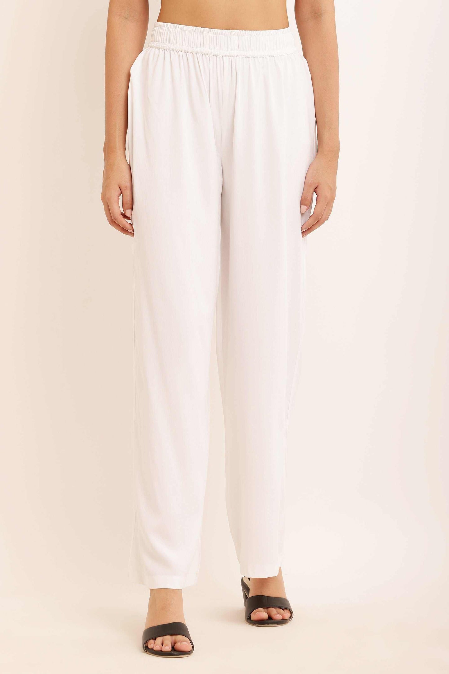 Trouser Pant Ankle-Length White