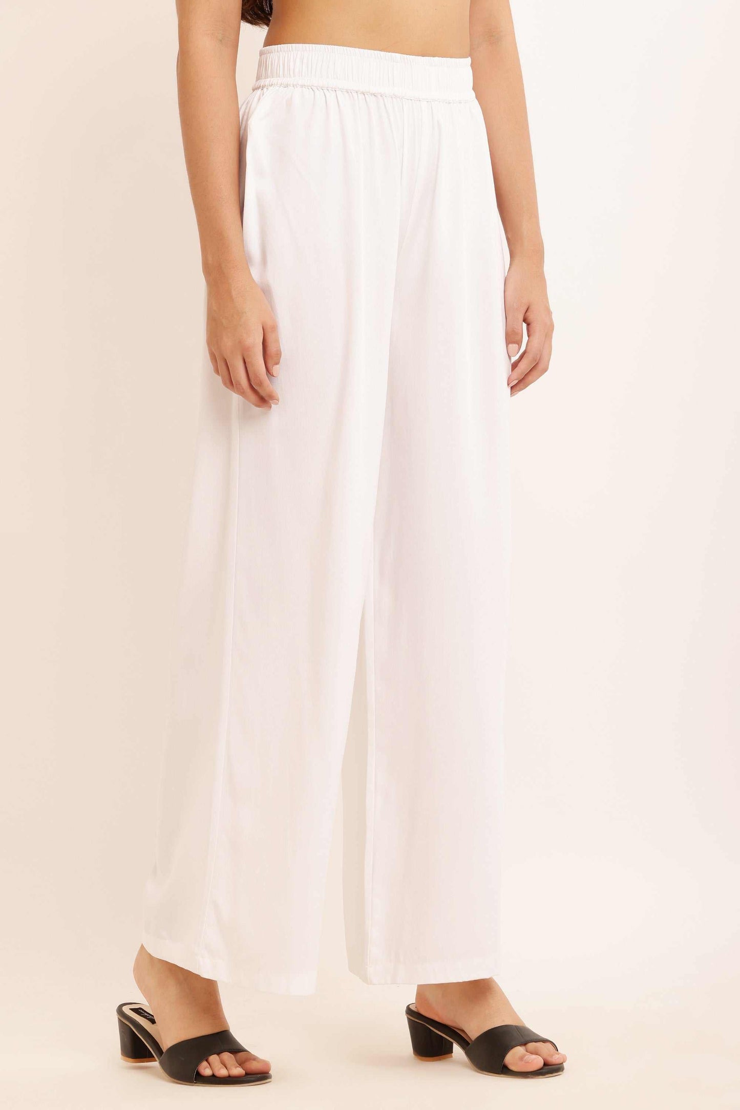 Trouser Pant Ankle-Length White