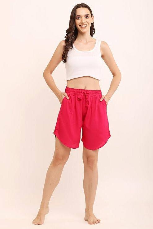 Womens Rayon Culotte Shorts