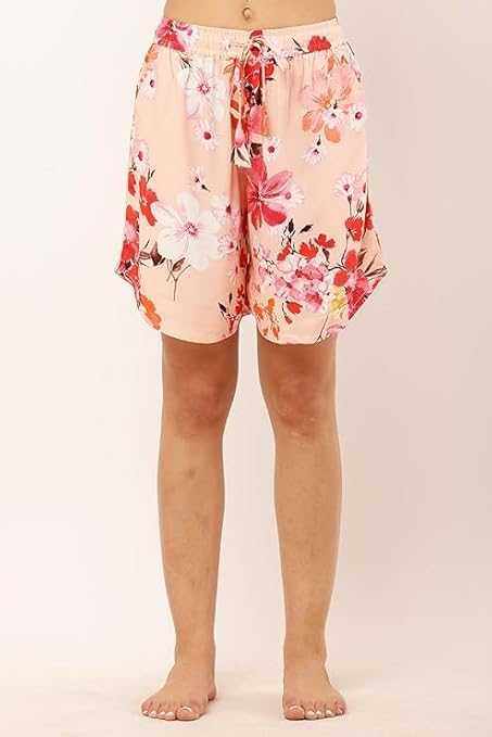 Womens Rayon Print Culotte Shorts