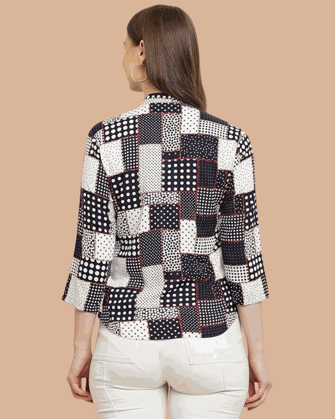 Women's Rayon Viscose Shirt Blue Box