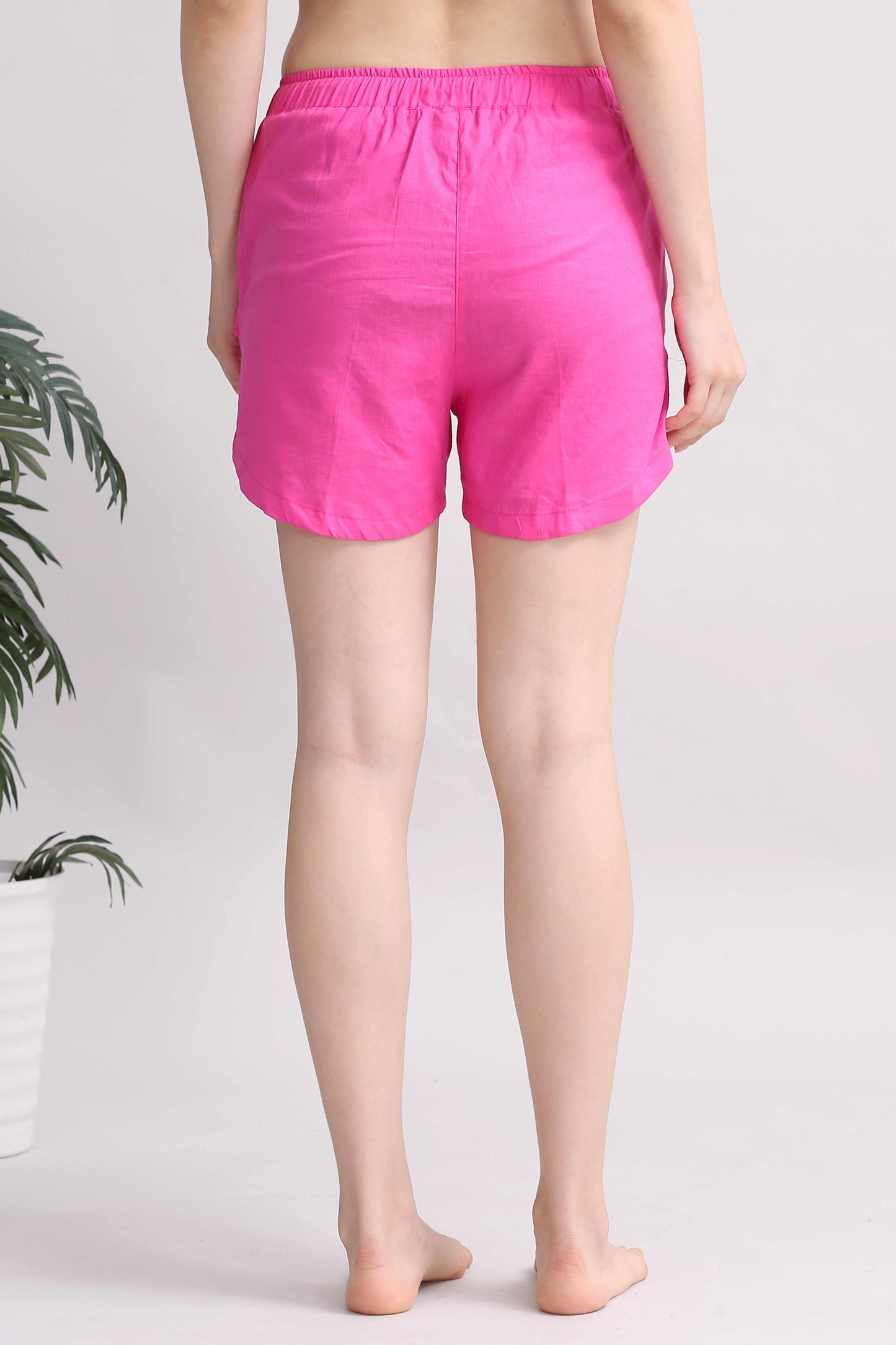YoungBlok Womens Linen Shorts