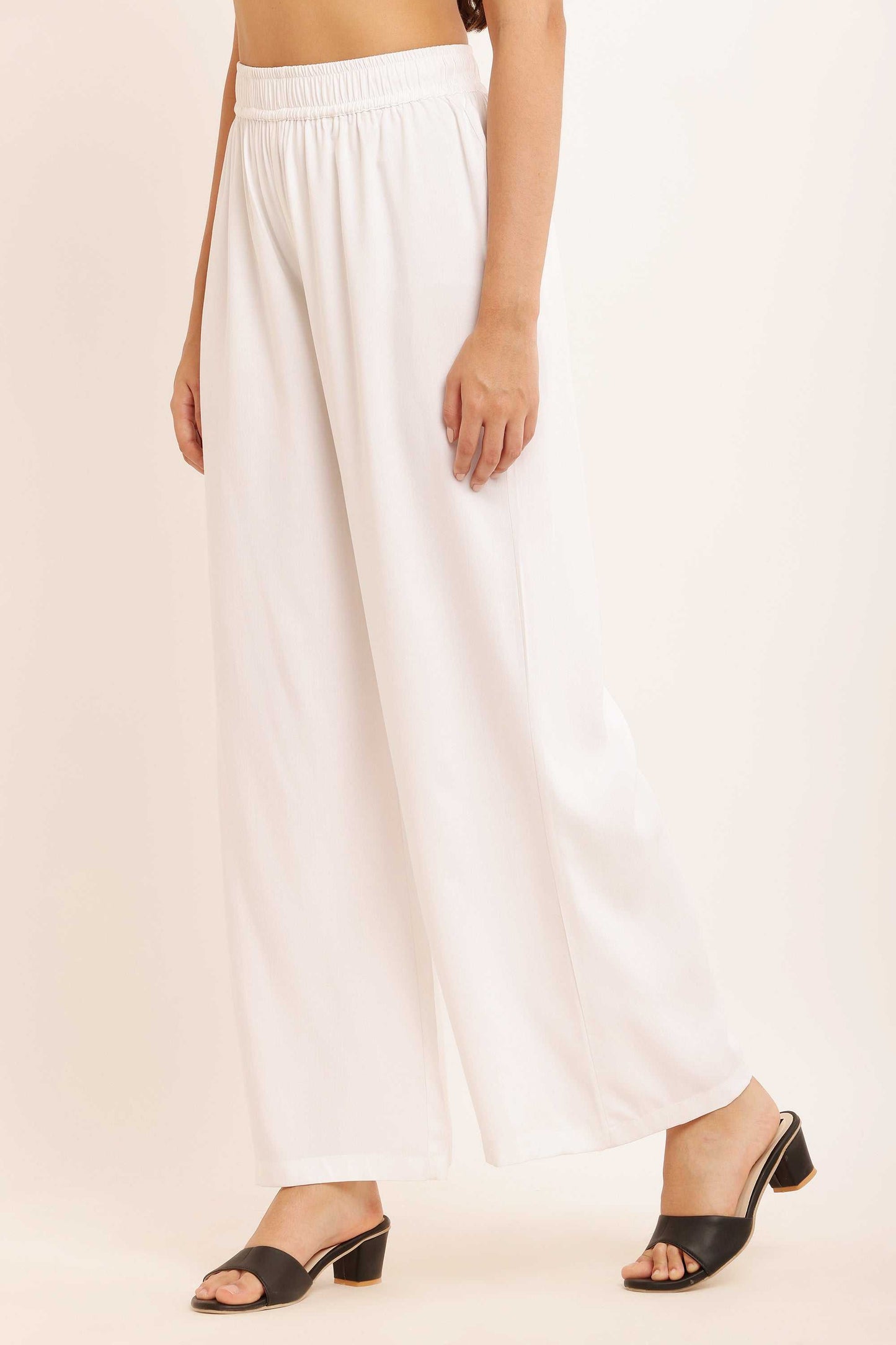 Trouser Pant Ankle-Length White
