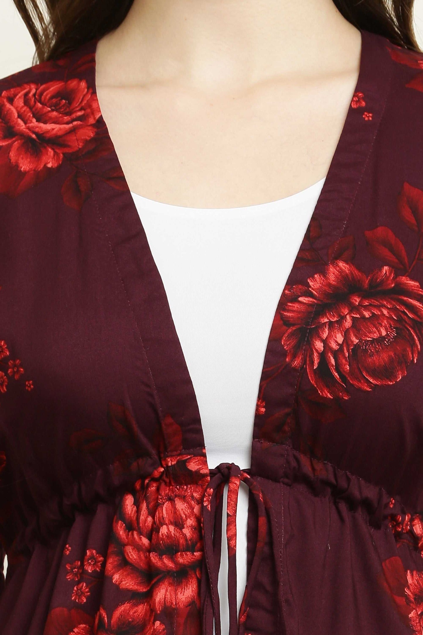Rayon Printed Stylish Long Shrug