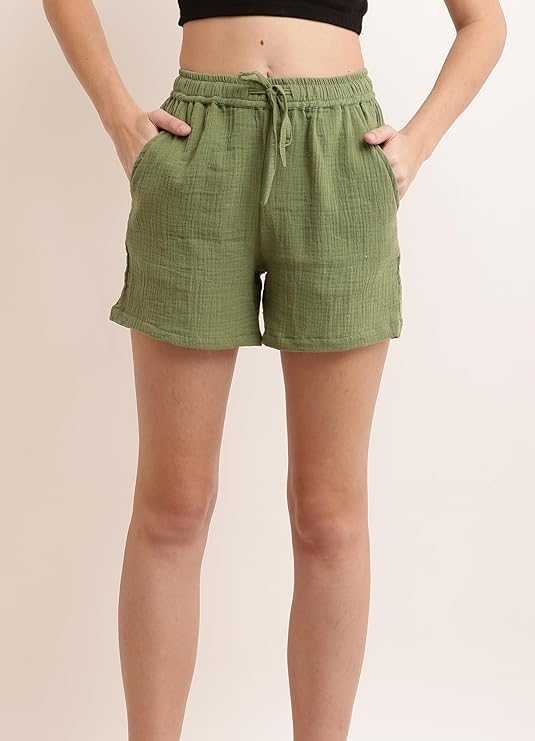Women's Cotton Double Gauze Shorts