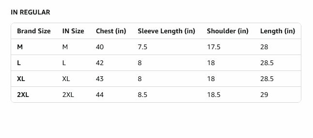 Mens Regular Cotton T-Shirt