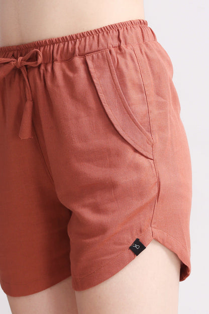 YoungBlok Women Linen shorts