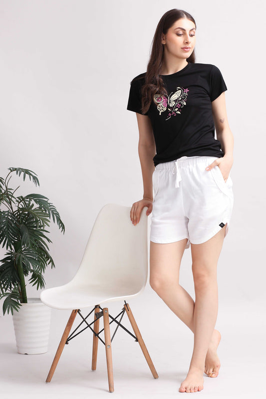 YoungBlok Women Linen shorts 