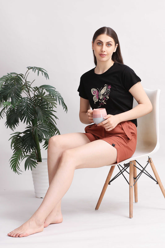 YoungBlok Women Linen shorts