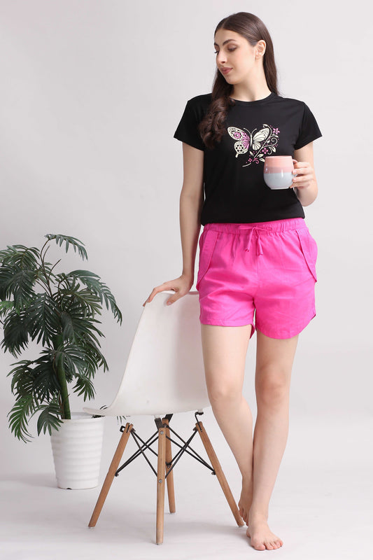 YoungBlok Womens Linen Shorts