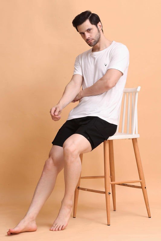 YoungBlok Men's Linen Cargo Shorts