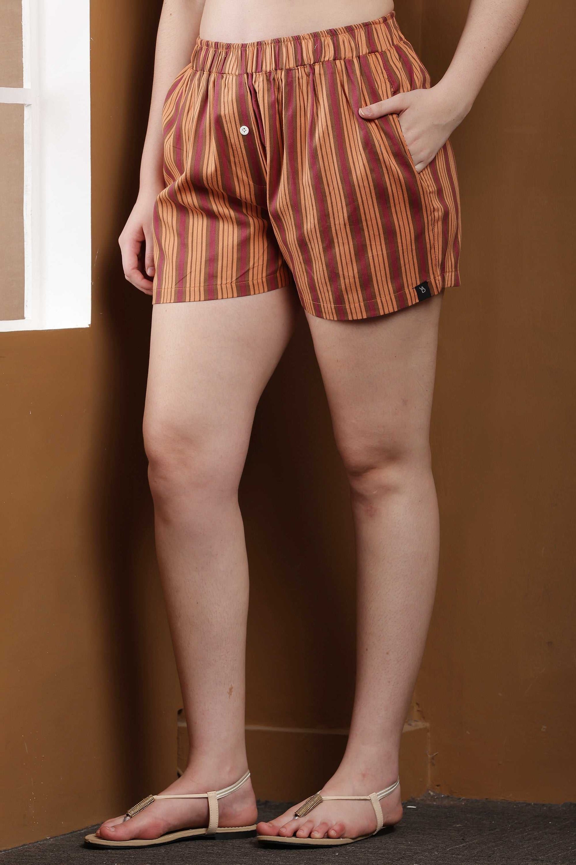 YOUNGBLOK Women's Cotton Boxer Shorts