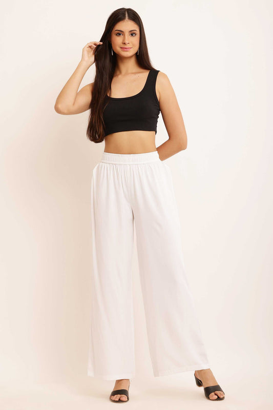 Trouser Pant Ankle-Length White 